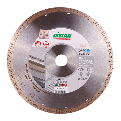 Диск алмазный Distar 1A1R 230x1,6x10x25,4 Hard ceramics Advanced Диск алмазный Distar 1A1R 230x1,6x10x25,4 Hard ceramics Advanced