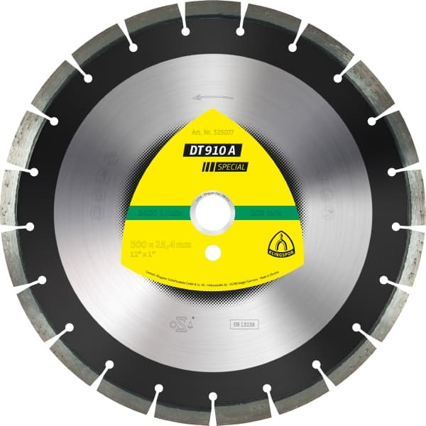 Алмазный диск KLINGSPOR 500x3,7x25,4/35E/12/S/DT/SPECIAL/DT910A Алмазный диск KLINGSPOR 500x3,7x25,4/35E/12/S/DT/SPECIAL/DT910A