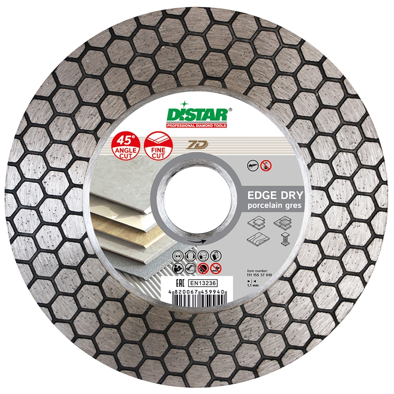 Диск алмазный Distar 1A1R 115x1,6x25x22,23 Edge Dry Диск алмазный Distar 1A1R 115x1,6x25x22,23 Edge Dry