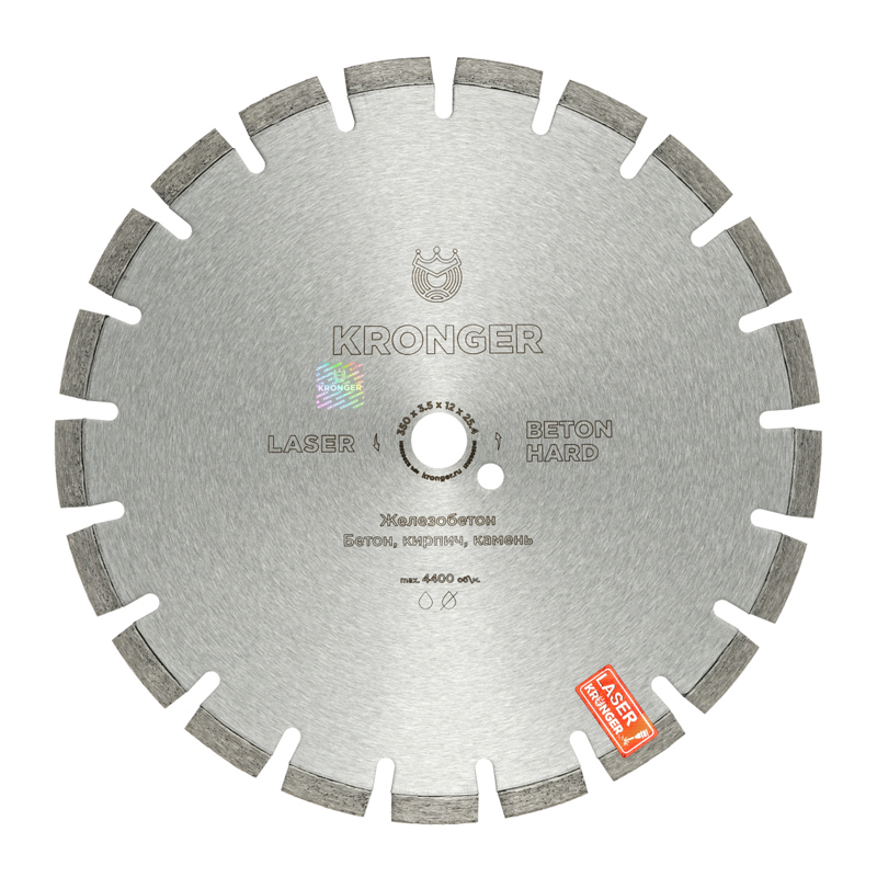 Алмазный диск Kronger Hard 350x25,4x3,5 мм Бетон Алмазный диск Kronger Hard 350x25,4x3,5 мм Бетон