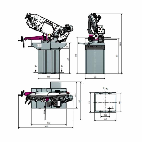Станок ленточнопильный OPTIMUM OPTIsaw S 275NV Станок ленточнопильный OPTIMUM OPTIsaw S 275NV