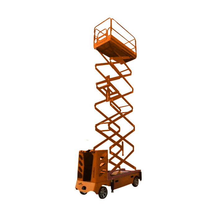 Самоходный ножничный подъёмник GROST Tower Automotive 500-9 с выдвижной платформой