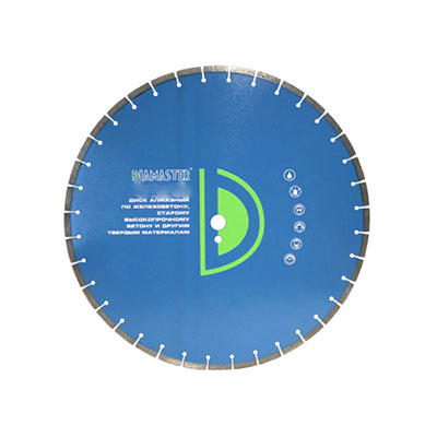 Алмазный диск сегментный Diamaster Premium 500 мм, 25,4+ мм (железобетон)