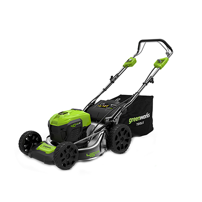 Газонокосилка самоходная Greenworks GD40LM46SP с АКБ и ЗУ