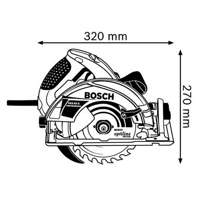 Дисковая пила Bosch GKS 65 0.601.667.000 Дисковая пила Bosch GKS 65 0.601.667.000