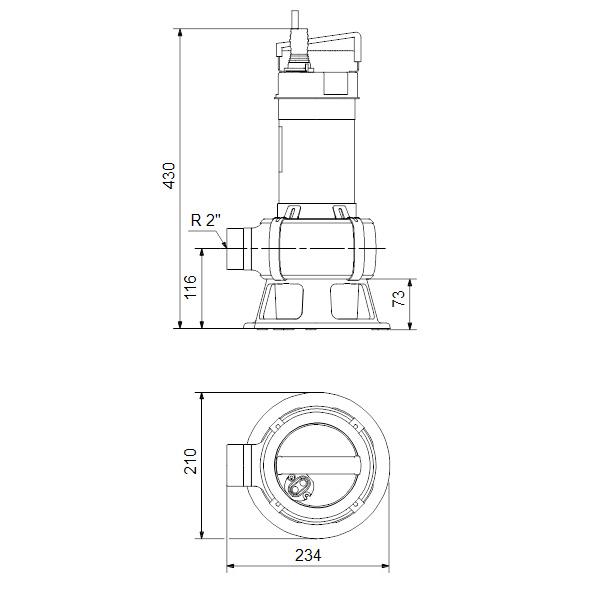 Дренажный насос Grundfos UNILIFT AP 35B.50.06.1.V Дренажный насос Grundfos UNILIFT AP 35B.50.06.1.V