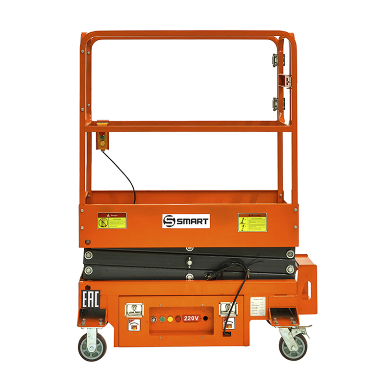 Подъемник ножничный несамоходный SMART SJY-0.3-3.9 (0,3т/3.9м, 220V)