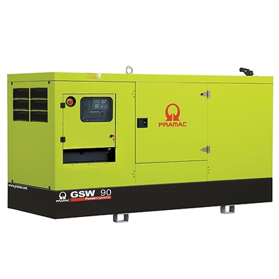 Дизельный генератор PRAMAC GSW110V Mecc Alte трехфазный в кожухе