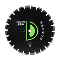 Диск алмазный сегментный Diamaster Pro 350x25,4 (40x3,2x10/16) мм 21z (асфальт, wet, dry)