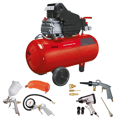 Компрессор Fubag Craftsman Set (DC 2,5/50 + 7 предметов) Компрессор Fubag Craftsman Set (DC 2,5/50 + 7 предметов)