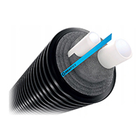 Предизолированная двойная труба HEATPEX DELTA PEX SANI DUO 63+32/200