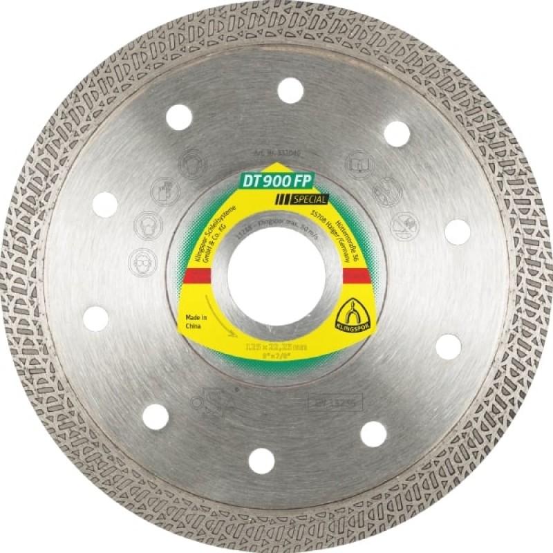 Алмазный диск KLINGSPOR 125x1,4x22,23/PS/10/S/DT/SPECIAL/DT900FP Алмазный диск KLINGSPOR 125x1,4x22,23/PS/10/S/DT/SPECIAL/DT900FP