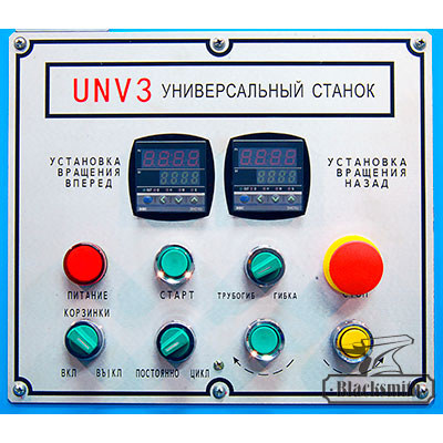 Станок универсальный для ковки Blacksmith UNV3-220V: завитки, скручивание, корзинки, гибка, кольца, трубогиб-профилегиб Станок универсальный для ковки Blacksmith UNV3-220V: завитки, скручивание, корзинки, гибка, кольца, трубогиб-профилегиб