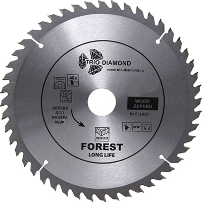 Диск пильный по дереву Trio Diamond Forest 165x20x40T Диск пильный по дереву Trio Diamond Forest 165x20x40T