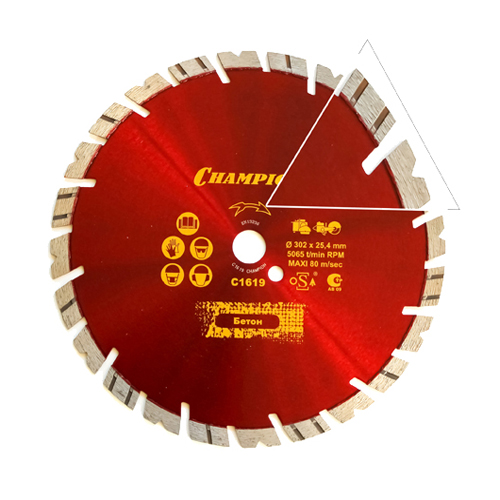 Диск алмазный Champion универсальный ST 230/22,23/12 Fast Gripper Диск алмазный Champion универсальный ST 230/22,23/12 Fast Gripper
