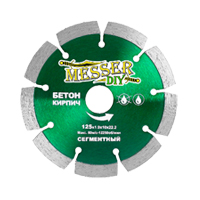 Диск алмазный сегментный Messer DIY 125 мм (бетон, кирпич)