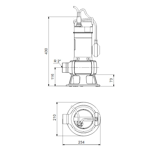 Дренажный насос Grundfos UNILIFT AP 35B.50.06.A1.V Дренажный насос Grundfos UNILIFT AP 35B.50.06.A1.V