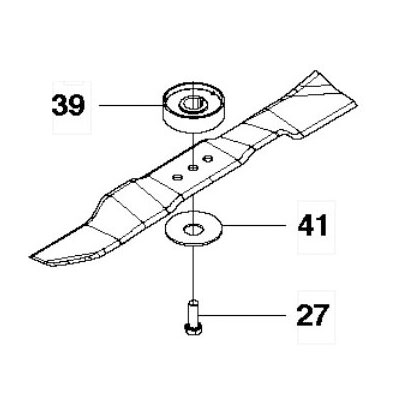 Нож R111B R111B5 Husqvarna 5810835-01 Нож R111B R111B5 Husqvarna 5810835-01
