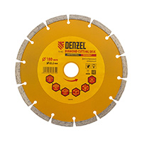 Алмазный диск Denzel 180х22,2 мм (сегментный сухое резание)