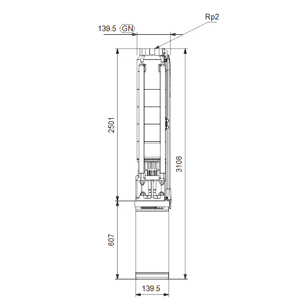 Насос скважинный Grundfos SP 9-44 3x400В Насос скважинный Grundfos SP 9-44 3x400В