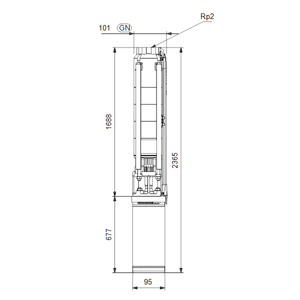 Насос скважинный Grundfos SP 9-29 3x400В (d 101 мм) Насос скважинный Grundfos SP 9-29 3x400В (d 101 мм)