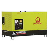 Дизельный генератор PRAMAC GBW10P однофазный в кожухе