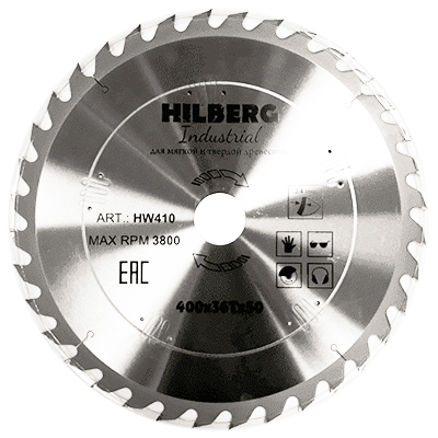 Диск пильный по дереву Hilberg Industrial 400x50x36T Диск пильный по дереву Hilberg Industrial 400x50x36T
