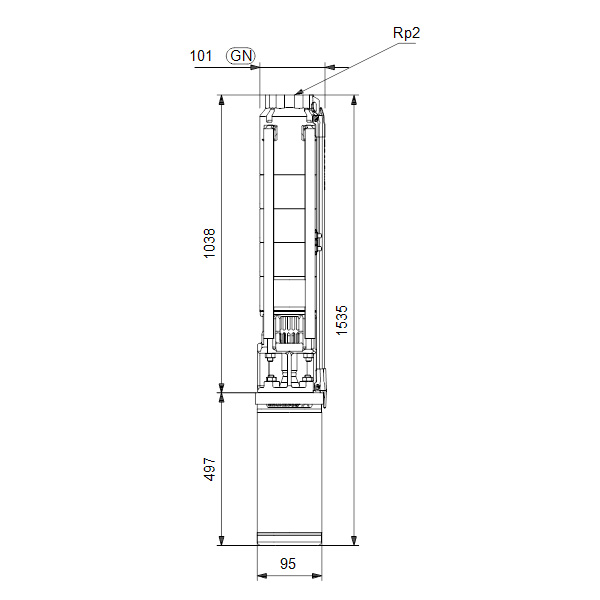 Насос скважинный Grundfos SP 9-16 3x400В Насос скважинный Grundfos SP 9-16 3x400В