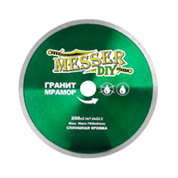 Диск алмазный сплошной Messer DIY 200 мм (гранит, мрамор)
