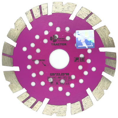 Диск алмазный Trio Diamond Tractor 125х12х22.23 мм