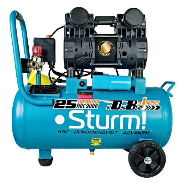 Компресcор безмасляный бесшумный Sturm AC93224OL