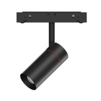 Трековый светодиодный точечный светильник 5W, CRI90, 4000К, угол 24°, IP20, NO DIM, 48B, черный