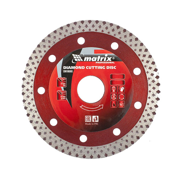Алмазный диск MATRIX 125х22,2 мм (сухая/мокрая резка) Алмазный диск MATRIX 125х22,2 мм (сухая/мокрая резка)
