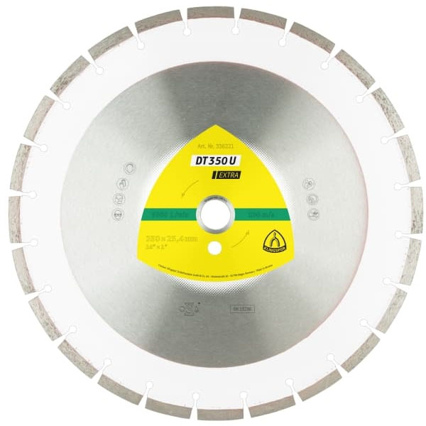 Алмазный диск KLINGSPOR 350x3x20/24S/10/S/DT/EXTRA/DT350U Алмазный диск KLINGSPOR 350x3x20/24S/10/S/DT/EXTRA/DT350U