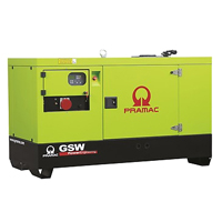 Дизельный генератор PRAMAC GSW30Y Mecc Alte трехфазный в кожухе
