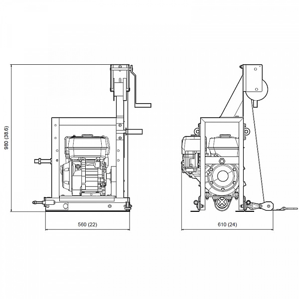 Привод бензиновый Atlas Copco BT 90 G, Honda GX270 Привод бензиновый Atlas Copco BT 90 G, Honda GX270