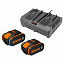 Зарядный комплект WORX WA3883 (WA3611) Зарядный комплект WORX WA3883 (WA3611)