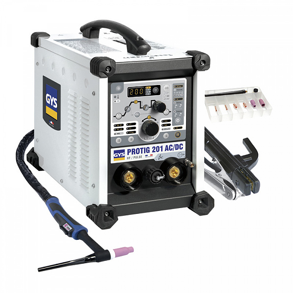 Сварочный инвертор GYS PROTIG 201 AC/DC + SR26DB-4m + MMA KIT Сварочный инвертор GYS PROTIG 201 AC/DC + SR26DB-4m + MMA KIT
