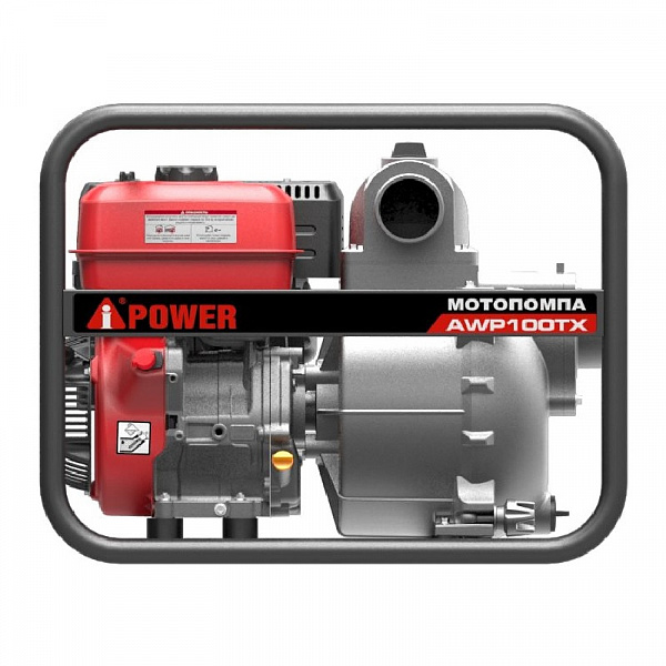 Мотопомпа бензиновая для грязной воды A-iPower AWP100TX Мотопомпа бензиновая для грязной воды A-iPower AWP100TX
