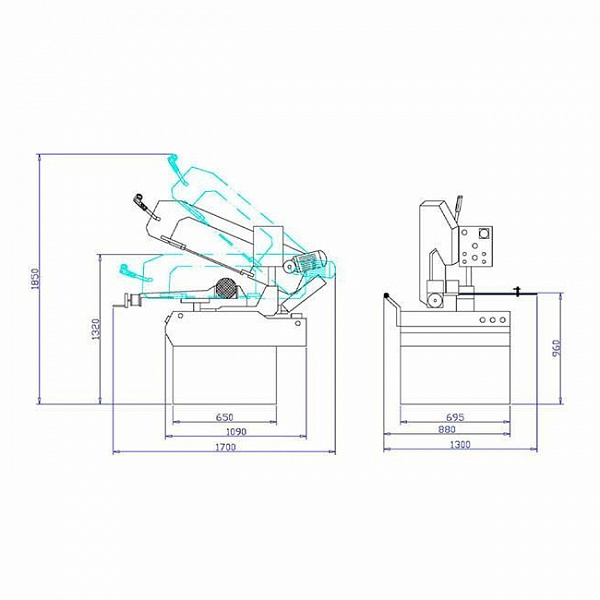 Станок ленточнопильный OPTIMUM OPTIsaw S 300DG Станок ленточнопильный OPTIMUM OPTIsaw S 300DG
