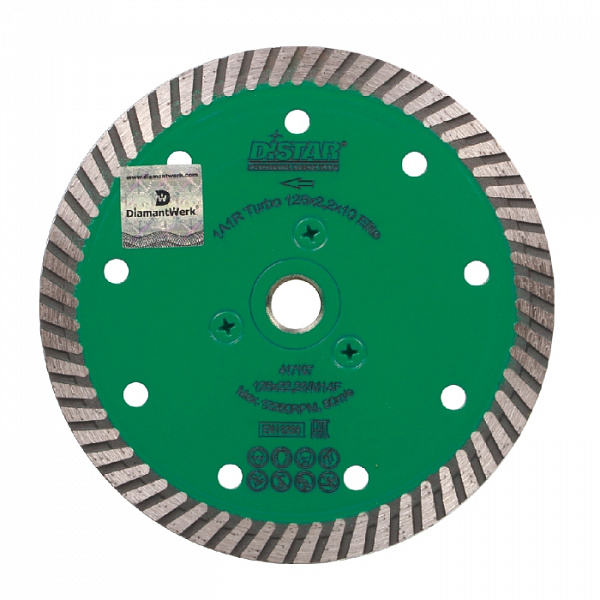 Диск алмазный Distar 1A1R Turbo 125x2.2x10x22.23 /М14F Elite Диск алмазный Distar 1A1R Turbo 125x2.2x10x22.23 /М14F Elite