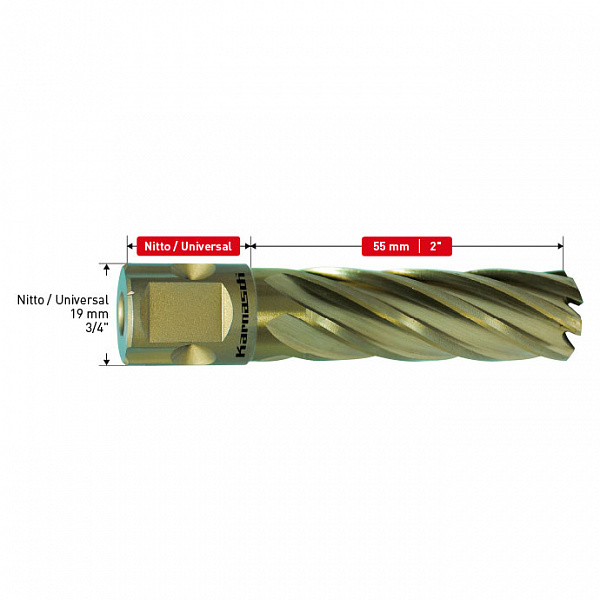 Сверло корончатое Karnasch (Карнаш) GOLD-LINE 22x55 арт. 20.1270n-22 Сверло корончатое Karnasch (Карнаш) GOLD-LINE 22x55 арт. 20.1270n-22
