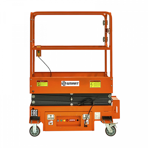 Подъемник ножничный несамоходный SMART SJY-0.3-3.9 (0,3т/3.9м, 220V) Подъемник ножничный несамоходный SMART SJY-0.3-3.9 (0,3т/3.9м, 220V)