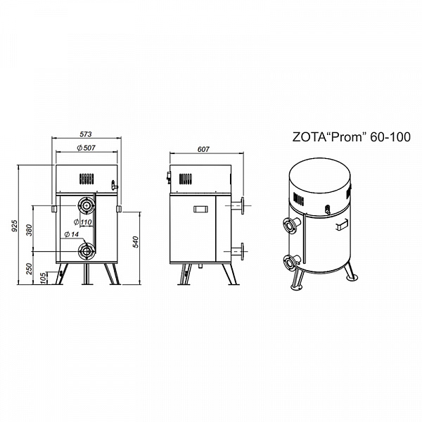 Электрический котел Zota 70 Prom (PR3443221070) Электрический котел Zota 70 Prom (PR3443221070)