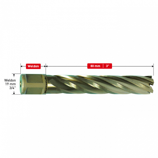 Сверло корончатое Karnasch (Карнаш) GOLD-LINE 36x80 арт. 20.1285u-36 Сверло корончатое Karnasch (Карнаш) GOLD-LINE 36x80 арт. 20.1285u-36