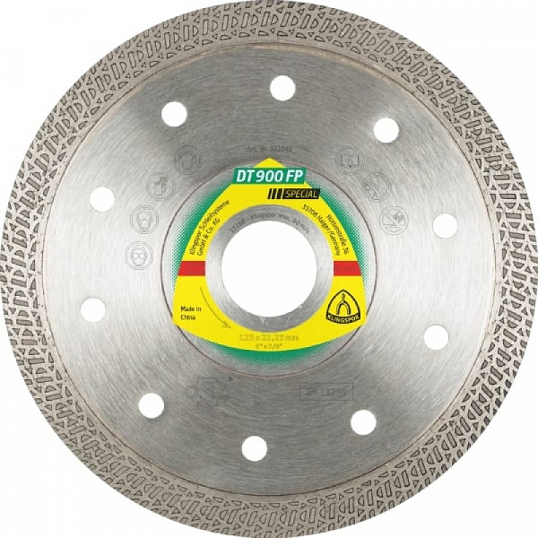 Алмазный диск KLINGSPOR 125x1,4x22,23/PS/10/S/DT/SPECIAL/DT900FP Алмазный диск KLINGSPOR 125x1,4x22,23/PS/10/S/DT/SPECIAL/DT900FP