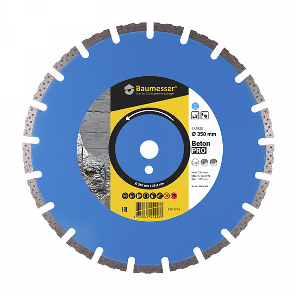 Диск алмазный Baumesser 1A1RSS/C1-H 300*3.0/2.0*10*25.4-18 F4 Beton Pro Диск алмазный Baumesser 1A1RSS/C1-H 300*3.0/2.0*10*25.4-18 F4 Beton Pro