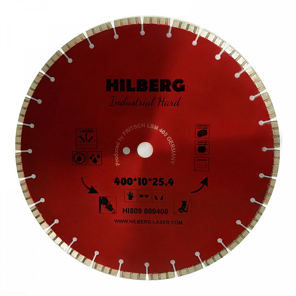 Диск алмазный Hilberg Industrial Hard 400 мм Диск алмазный Hilberg Industrial Hard 400 мм