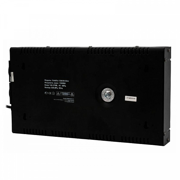 Стабилизатор напряжения Quattro Elementi Stabilia 1500 W-Slim настенный Стабилизатор напряжения Quattro Elementi Stabilia 1500 W-Slim настенный