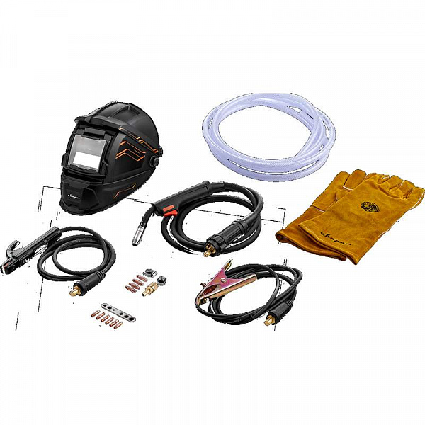 Инвертор сварочный MIG 200 REAL SMART (N2A5) Black (маска+краги) Инвертор сварочный MIG 200 REAL SMART (N2A5) Black (маска+краги)